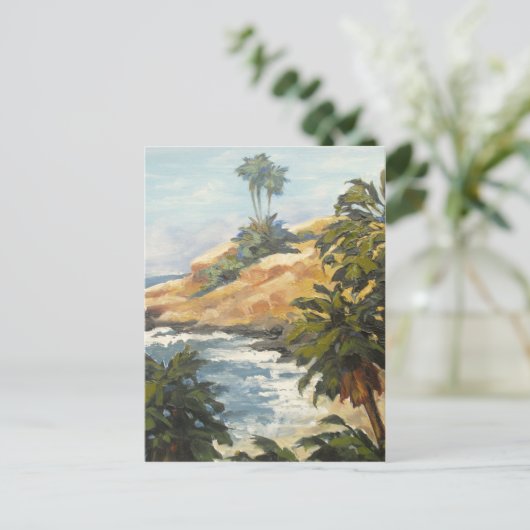 Blick auf den Strand Postkarte (Stehend Vorderseite)