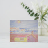 Blick auf den Strand Postkarte (Stehend Vorderseite)