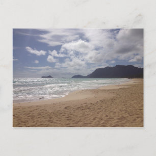 Blick auf den Strand Postkarte