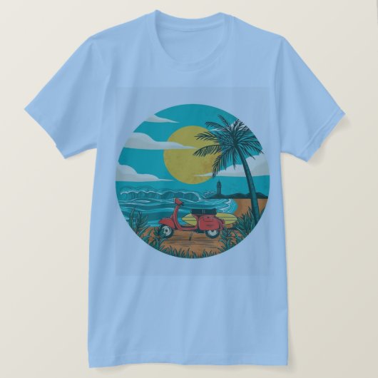 BLICK AUF DEN STRAND T-Shirt (Design vorne)