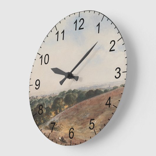 Blick auf den Süden - John Martin Große Wanduhr (Winkel)