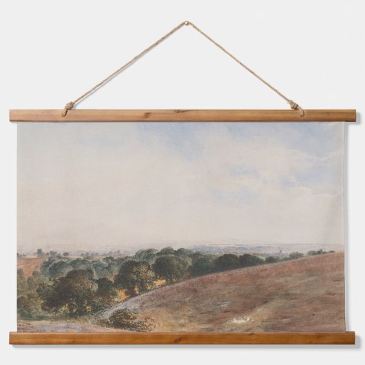 Blick auf den Süden - John Martin Wandteppich Mit Holzrahmen (Vorne)