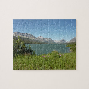 Blick auf den Swiftcurrent Lake im Glacier-Nationa Puzzle