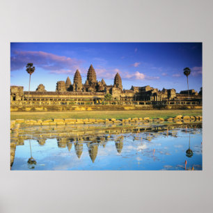 Blick auf den Tempel von vorne Poster