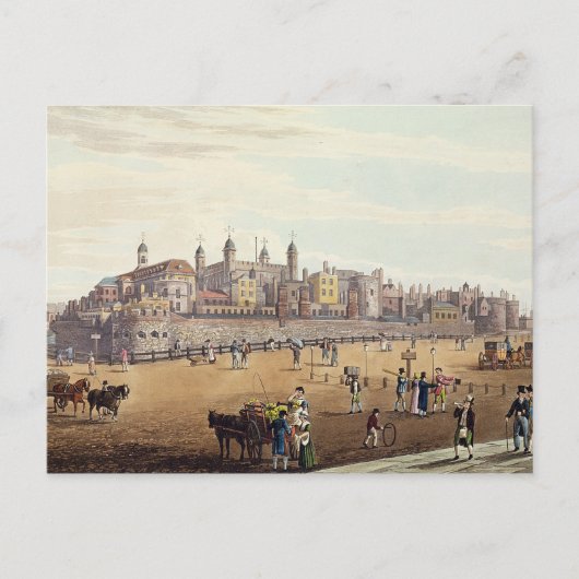 Blick auf den Tower of London Postkarte (Vorderseite)