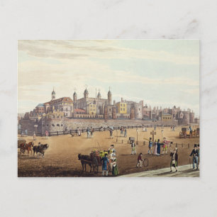 Blick auf den Tower of London Postkarte