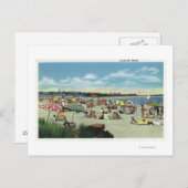 Blick auf den überfüllten Strand von Craigville Postkarte (Vorne/Hinten)