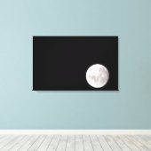 Blick auf den Vollmond, zeigt auch Mars Leinwanddruck (Insitu (Holzboden))