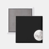 Blick auf den Vollmond, zeigt auch Mars Magnet (Vorderseite/Rückseite)