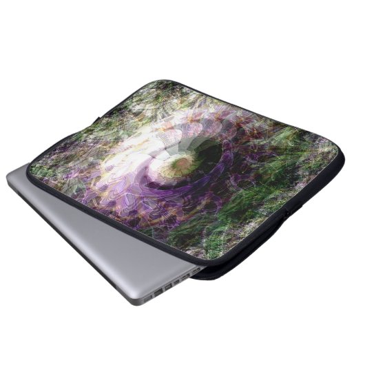 Blick auf den Vulkan...... Laptopschutzhülle (Vorne Knopf)