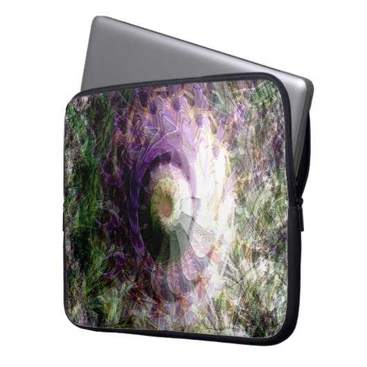 Blick auf den Vulkan...... Laptopschutzhülle (Vorderseite Links)