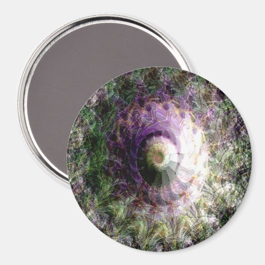 Blick auf den Vulkan...... Magnet (Vorderseite/Rückseite)