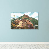 Blick auf den Weg zum Gipfel Leinwanddruck (Insitu (Holzboden))