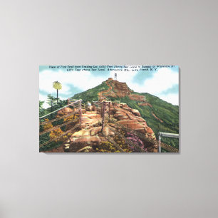 Blick auf den Weg zum Gipfel Leinwanddruck