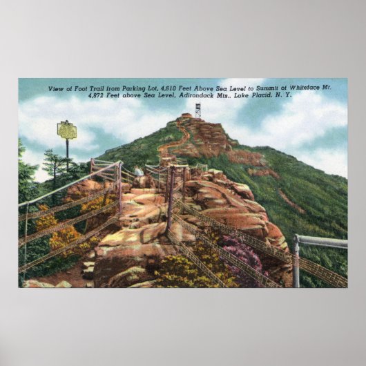 Blick auf den Weg zum Gipfel Poster (Vorne)