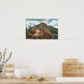 Blick auf den Weg zum Gipfel Poster (Küche)