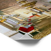 Blick auf den Weißen Saal im Winterpalast Poster (Ecke)