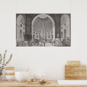 Blick auf den Weizenmarkt und die Cupola Poster (Küche)