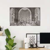 Blick auf den Weizenmarkt und die Cupola Poster (Heimbüro)