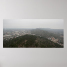 Blick auf den Westberg, Hot Springs, AR Poster