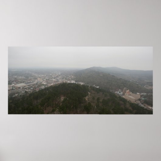 Blick auf den Westberg, Hot Springs, AR Poster (Vorne)