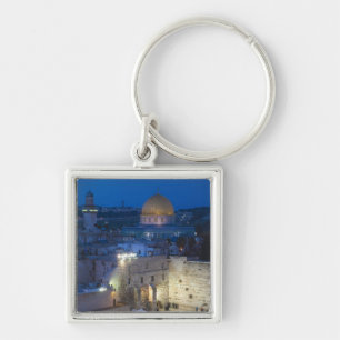 Blick auf den Western Wall Plaza, spätabends Schlüsselanhänger