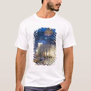 Blick auf den Western Wall Plaza, spätabends T-Shirt