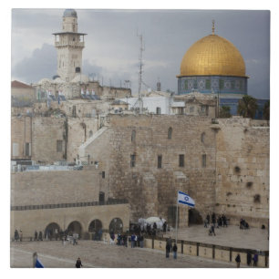 Blick auf den Western Wall Plaza, später Nachmitta Fliese