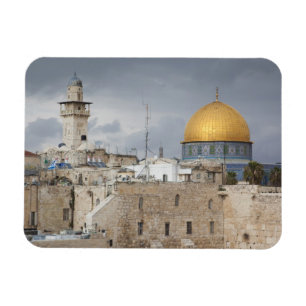 Blick auf den Western Wall Plaza, später Nachmitta Magnet