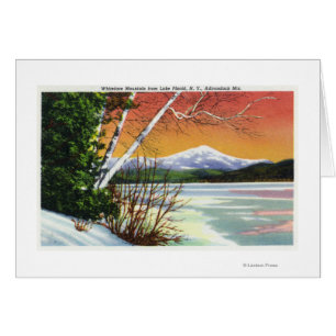 Blick auf den Whiteface Mountain vom Lake in