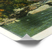 Blick auf den Whiteface Mountain von der Elseninse Poster (Ecke)