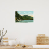 Blick auf den Whiteface Mountain von der Elseninse Poster (Küche)