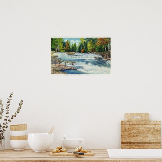 Blick auf den Wilden Cat River und die Jackson Fal Poster (Küche)