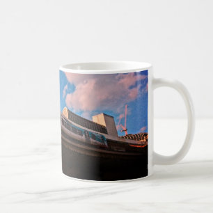 Blick auf den Zug Kaffeetasse