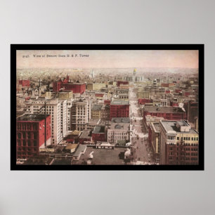 Blick auf Denver aus den 1910er Jahren, CO aus dem Poster