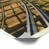 Blick auf die Achterbahnfahrt der Steeplechase Poster (Ecke)