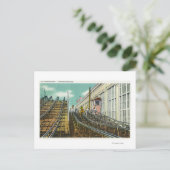 Blick auf die Achterbahnfahrt der Steeplechase Postkarte (Stehend Vorderseite)