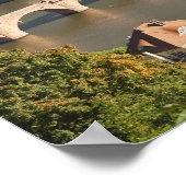 Blick auf die Alte Brücke Poster (Ecke)