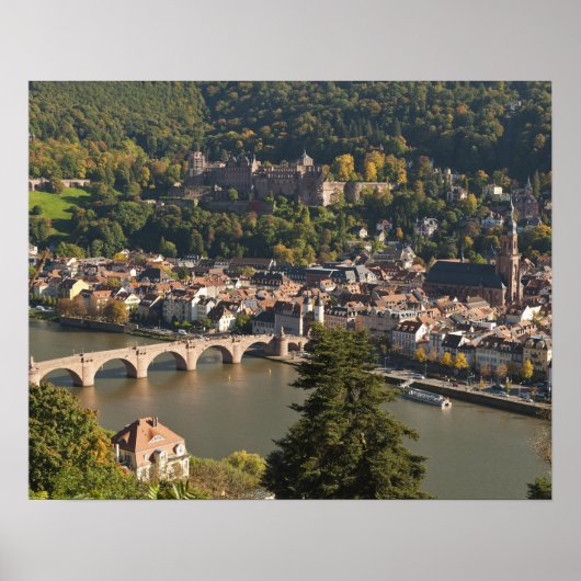 Blick auf die Alte Brücke Poster (Vorne)