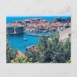 Blick auf die Altstadt von Dubrovnik, Kroatien Postkarte