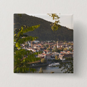 Blick auf die Altstadt von Heidelberg Button