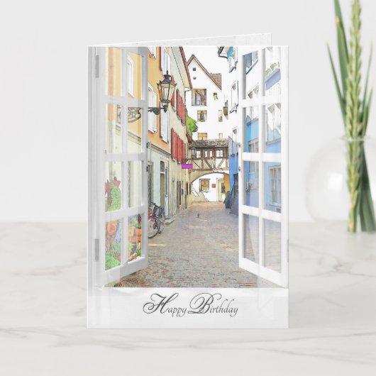 Blick auf die Altstadt von Österreich Karte (Vorderseite)