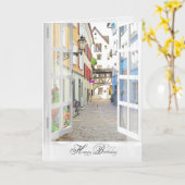 Blick auf die Altstadt von Österreich Karte (Gelbe Blume)