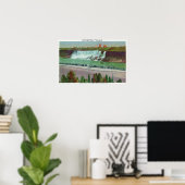 Blick auf die amerikanischen Falls & Coast Poster (Heimbüro)