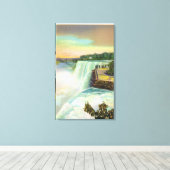 Blick auf die amerikanischen Wasserfälle von Goat  Leinwanddruck (Insitu (Holzboden))