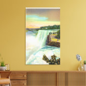Blick auf die amerikanischen Wasserfälle von Goat  Leinwanddruck (Insitu (Wohnzimmer))