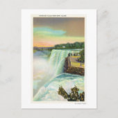 Blick auf die amerikanischen Wasserfälle von Goat Postkarte (Vorderseite)