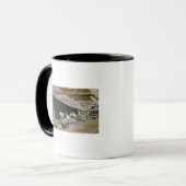 Blick auf die Arbeiter im Spatenbruch von Eureka Tasse (Vorderseite Links)