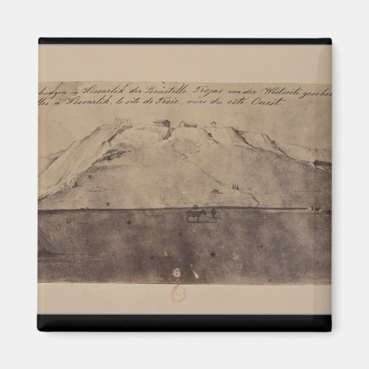 Blick auf die Ausgrabungen der Troy aus dem Westen Magnet (Vorne)