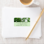 Blick auf die Bäume des Sommers Adressaufkleber (Insitu)